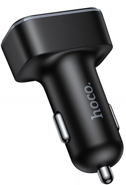 HOCO Z63 Car Charger, 42W, 3A, 2 x USB-A - 2 x USB-C, Black