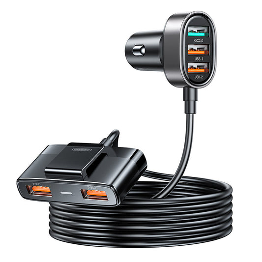 Caricabatterie da auto Joyroom JR-CL03 Pro, 45W, 3,1A, 5 x USB-A, nero 