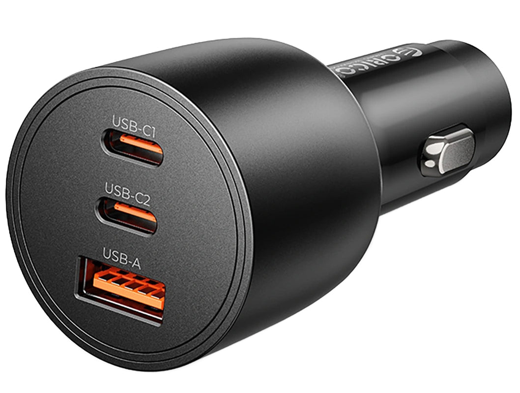 Caricatore Auto Orico PowerLink, 165W, 5A, 1 x USB-A - 2 x USB-C, Nero