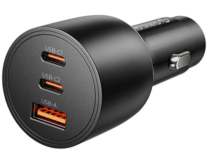 Caricatore Auto Orico PowerLink, 165W, 5A, 1 x USB-A - 2 x USB-C, Nero
