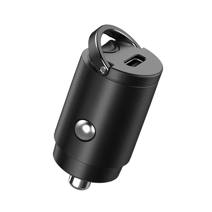 Caricabatterie Auto Techsuit C5 NanoVolt, 30W, 3A, 1 x USB-C, Nero