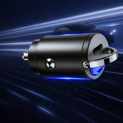 Caricabatterie Auto Techsuit C5 NanoVolt, 30W, 3A, 1 x USB-C, Nero