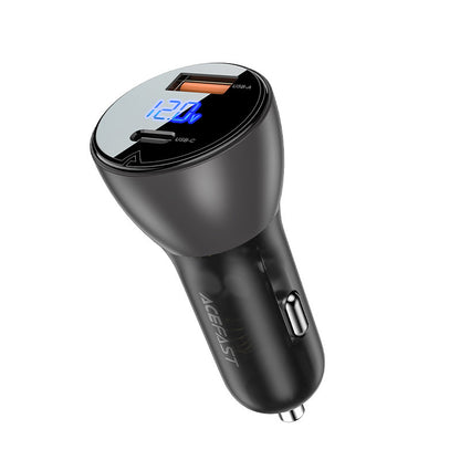 Caricatore Auto Acefast B6, 63W, 3.6A, 1 x USB-A - 1 x USB-C, Nero