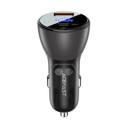 Caricatore Auto Acefast B6, 63W, 3.6A, 1 x USB-A - 1 x USB-C, Nero