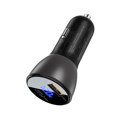 Caricatore Auto Acefast B6, 63W, 3.6A, 1 x USB-A - 1 x USB-C, Nero