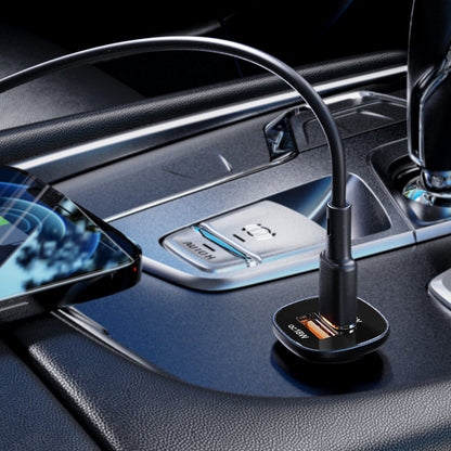 Caricabatterie Auto Acefast B1, 38W, 3A, 1 x USB-A - 1 x USB-C, Nero
