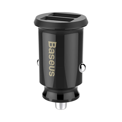 Caricabatterie da auto Baseus Grain, 10W, 2,4A, 2 x USB-A, nero CCALL-ML01