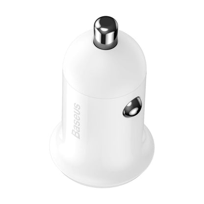 Caricabatterie da auto Baseus Grain Pro, 24W, 2,4A, 2 x USB-A, bianco CCALLP-02 