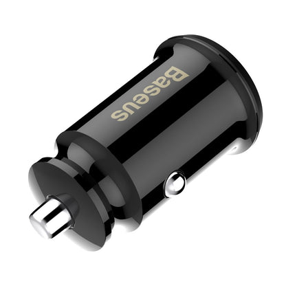 Caricabatterie da auto Baseus Grain, 10W, 2,4A, 2 x USB-A, nero CCALL-ML01