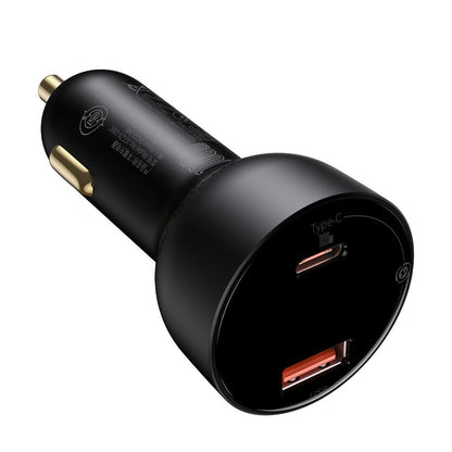 Caricabatterie da auto Baseus Superme, 100W, 5A, 1 x USB-A - 1 x USB-C, nero CCZX-01 CCZX-01