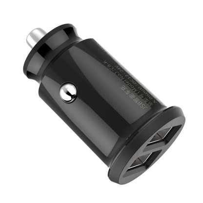 Caricabatterie da auto Baseus Grain, 10W, 2,4A, 2 x USB-A, nero CCALL-ML01