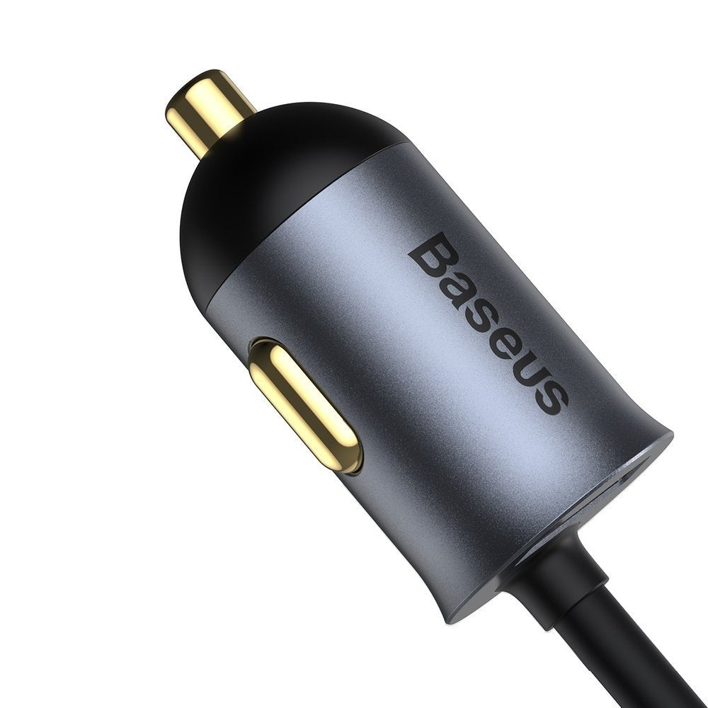 Caricabatterie da auto Baseus Share Together, 120W, 3A, 3 x USB-A - 1 x USB-C, grigio CCBT-B0G