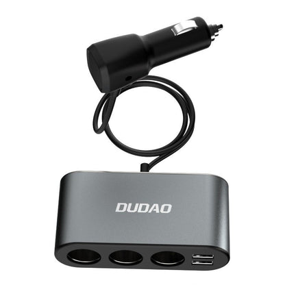 Estensione accendino Dudao R1 Pro, 3 uscite, 2 x USB-A, display