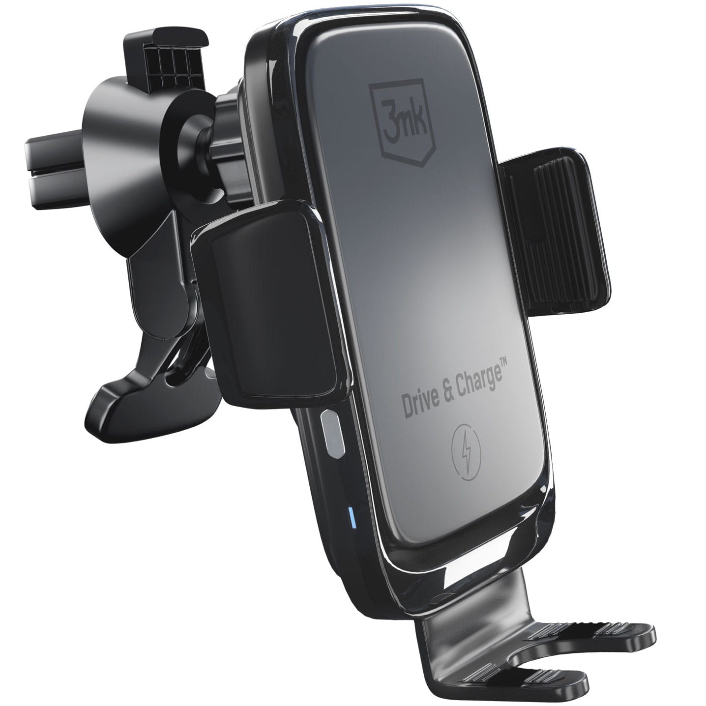 Caricabatterie Auto Wireless 3MK Drive&Charge, 15W, 1.67A, Nero
