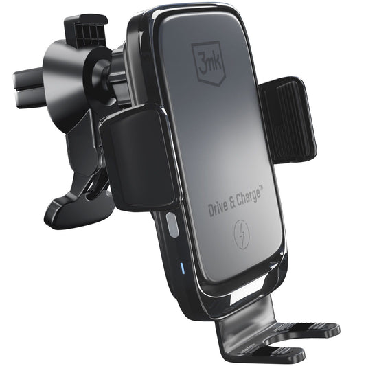 Caricabatterie Auto Wireless 3MK Drive&Charge, 15W, 1.67A, Nero