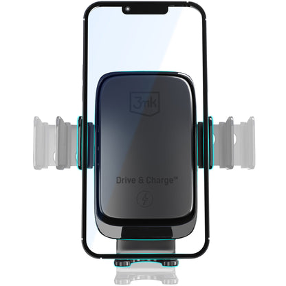 Caricabatterie Auto Wireless 3MK Drive&Charge, 15W, 1.67A, Nero