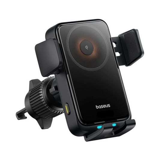 Caricatore Auto Wireless Baseus Wisdom Pro Vent, 15W, 1.67A, Nero, Ricondizionato C40381501123-00
