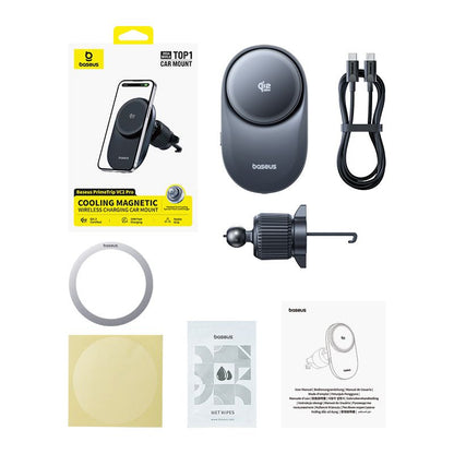 Caricatore Auto Wireless Baseus PrimeTrip VC2 Pro, 25W, Nero C0013N00
