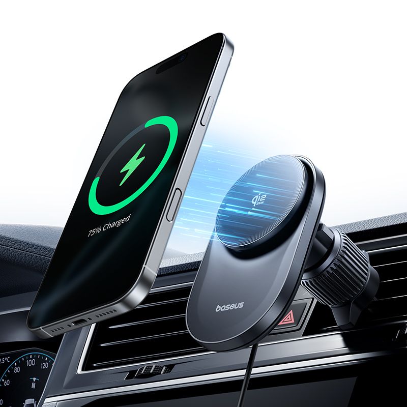 Caricatore Auto Wireless Baseus PrimeTrip VC2 Pro, 25W, Nero C0013N00