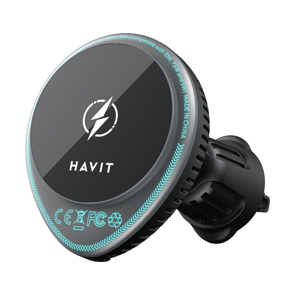 Caricabatterie Auto Wireless HAVIT W3036, 15W, 1.67A, Nero