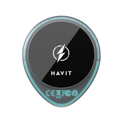 Caricabatterie Auto Wireless HAVIT W3036, 15W, 1.67A, Nero