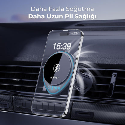 Caricabatterie Auto Wireless HAVIT W3036, 15W, 1.67A, Nero