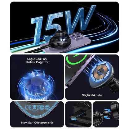 Caricabatterie Auto Wireless HAVIT W3036, 15W, 1.67A, Nero