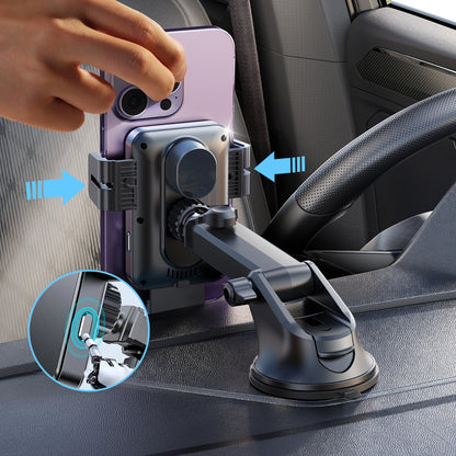 Caricabatterie Auto Wireless Joyroom JR-ZS219, 15W, 1.67A, Nero