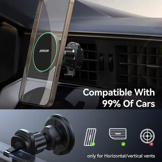Caricabatterie Auto Wireless Joyroom JR-ZS412, 15W, 1.67A, Nero