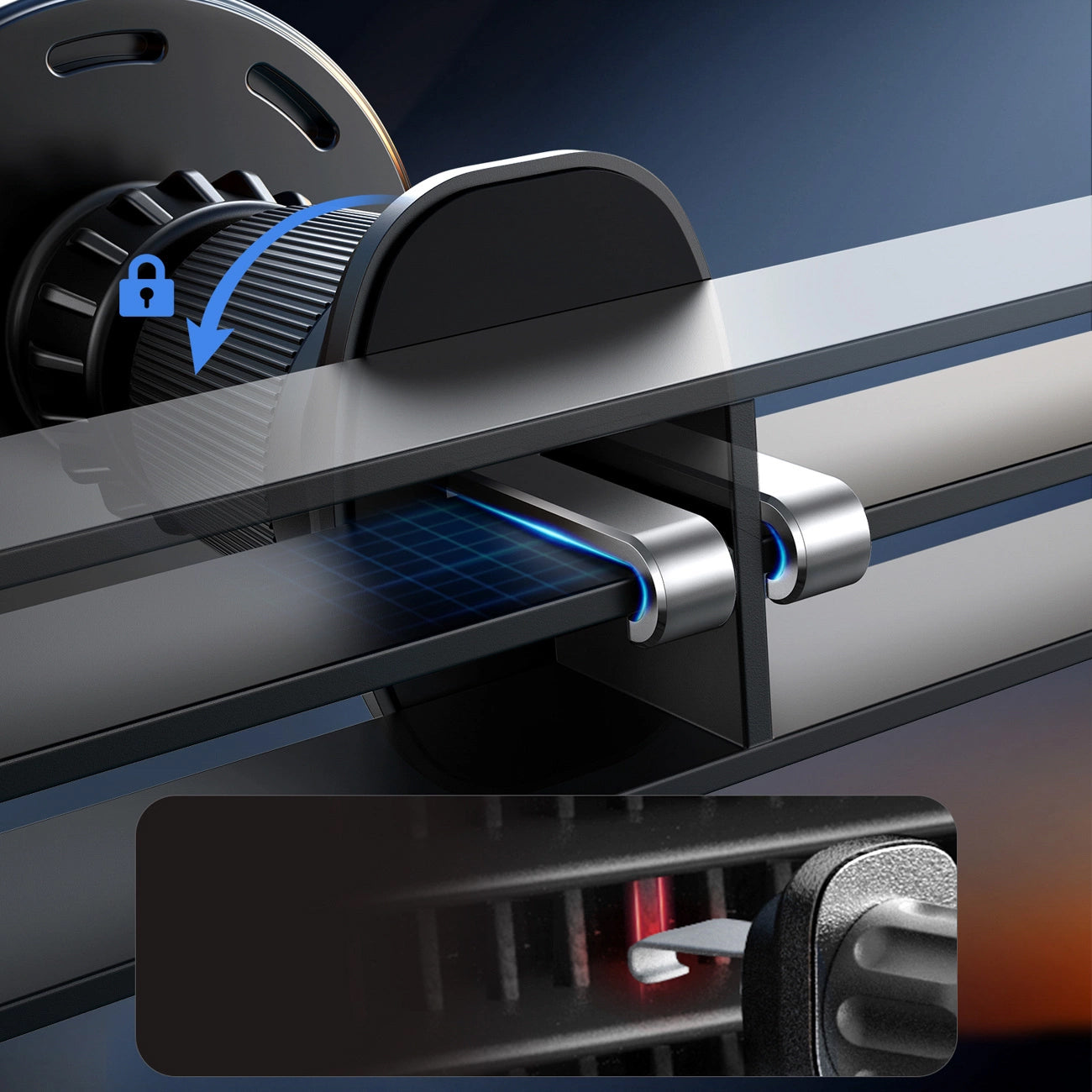 Caricabatterie Auto Wireless Joyroom JR-ZS502, 15W, 1.67A, Nero