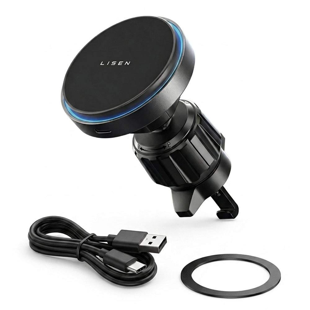 Caricatore Auto Wireless Lisen, 15W, 1.67A, Nero YL0225070006