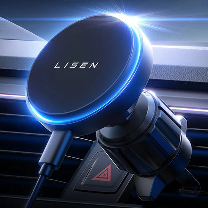 Caricatore Auto Wireless Lisen, 15W, 1.67A, Nero YL0225070006
