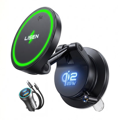 Caricatore Auto Wireless Lisen W608 Pro, 25W, Nero YL0225090001