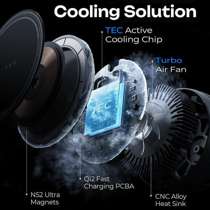 Caricabatterie Auto Wireless Lisen W701, 15W, 1.67A, Nero YL0224060042