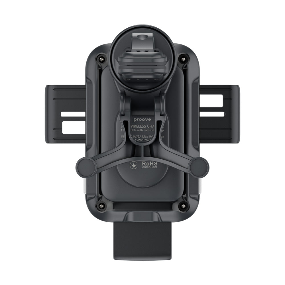 Caricabatterie Auto Wireless Proove Triple Clamp, 15W, 1.67A, Nero WHTC15010001