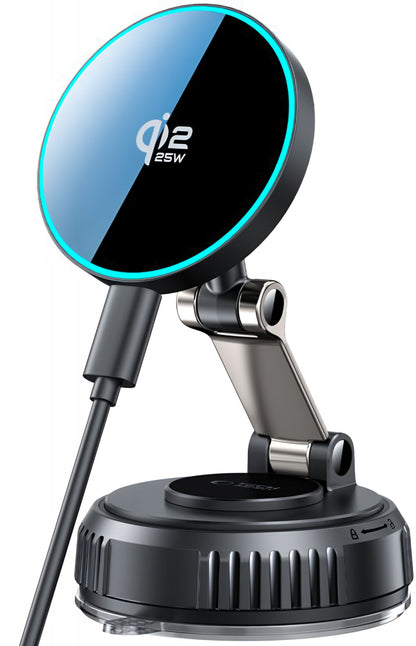 Caricabatterie Auto Wireless Tech-Protect MM25W-V8, 25W, Nero