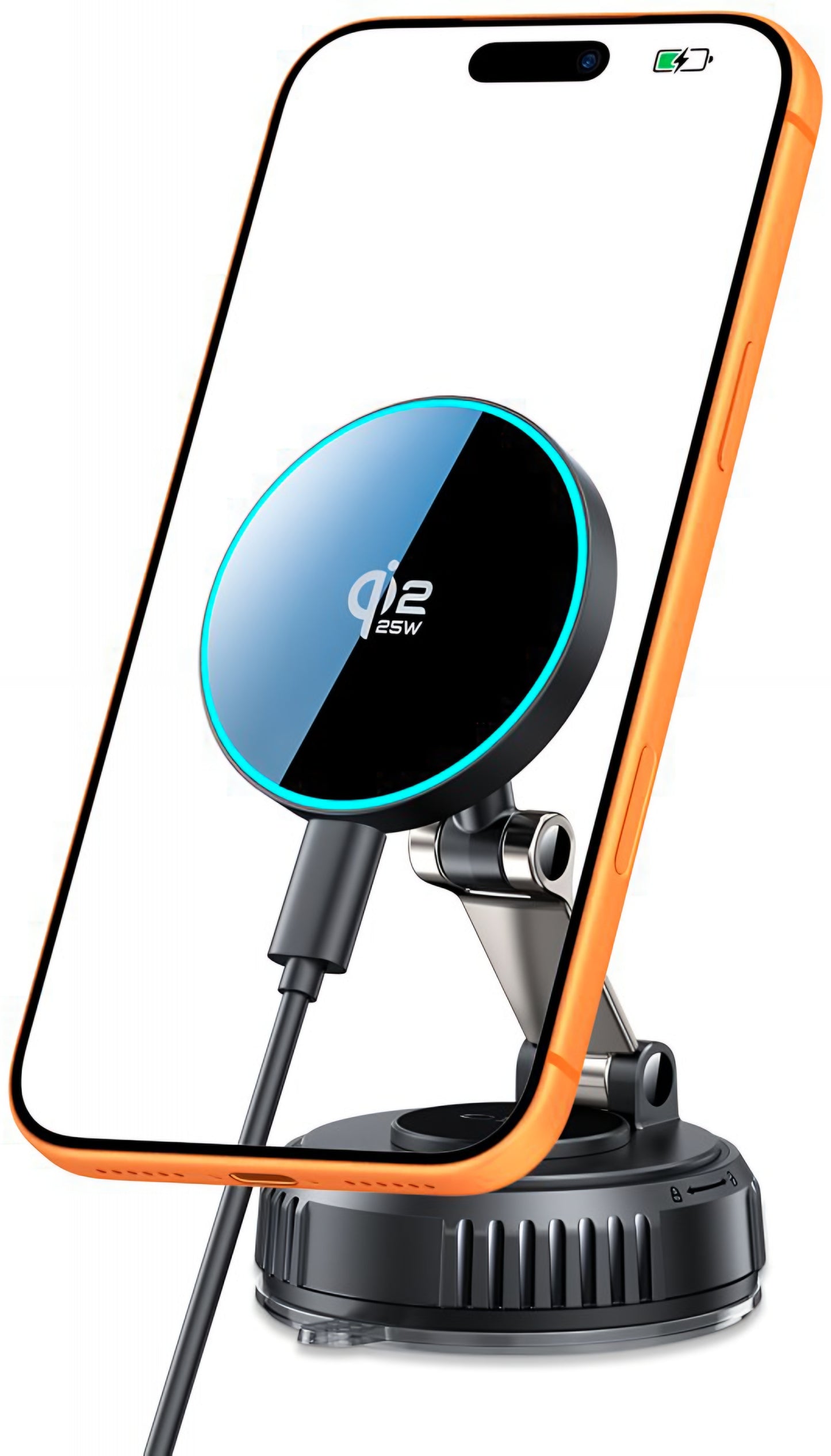 Caricabatterie Auto Wireless Tech-Protect MM25W-V8, 25W, Nero