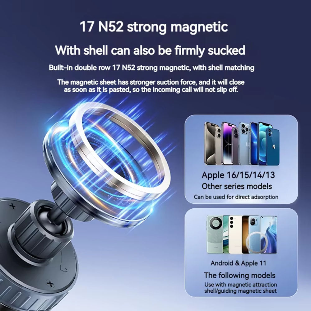 Wireless Car Charger Techsuit HOLD253, 15W, 1.67A, Black