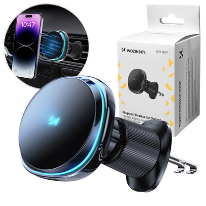 Caricabatterie Auto Wireless WZK WCT5-Q6S2Y, 15W, 1.67A, Nero