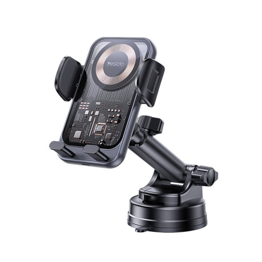 Yesido C307 Wireless Car Charger, 15W, 1.67A, Black