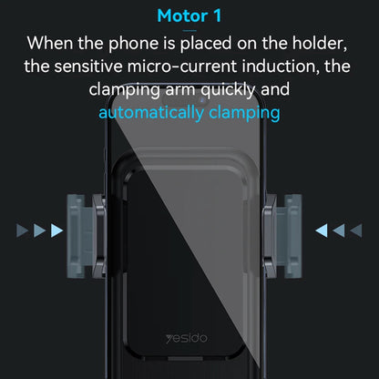 Caricabatterie Auto Wireless Yesido C312, 15W, 1.67A, Nero