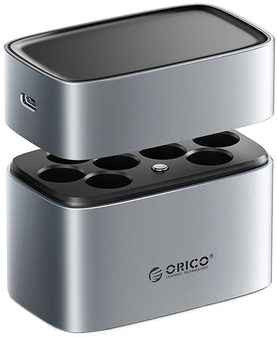 Caricabatterie Batterie Orico EV8, AA, Grigio