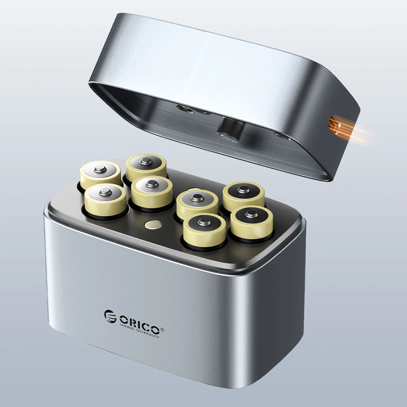 Caricabatterie Batterie Orico EV8, AA, Grigio
