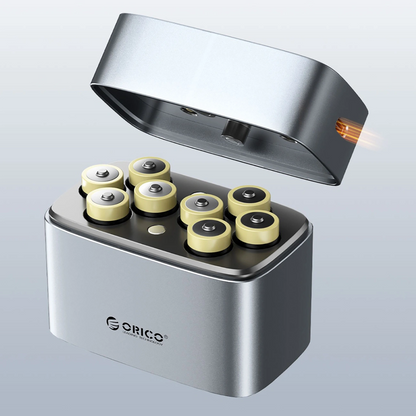 Caricabatterie Batterie Orico EV8, AA, Grigio