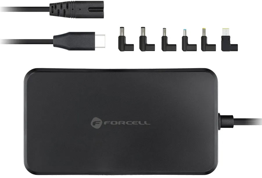 Caricabatterie Forcell F-Energy E856, 65W, Nero