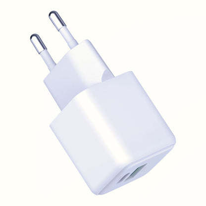 Caricabatterie Retea 3MK Hyper, 20W, 3A, 1 x USB-A - 1 x USB-C, Bianco