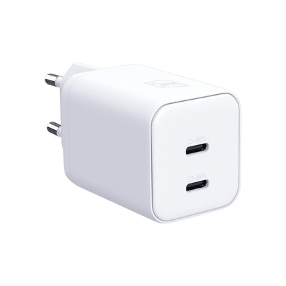 Caricatore da rete 3MK Hyper, 45W, 2 x USB-C, Bianco