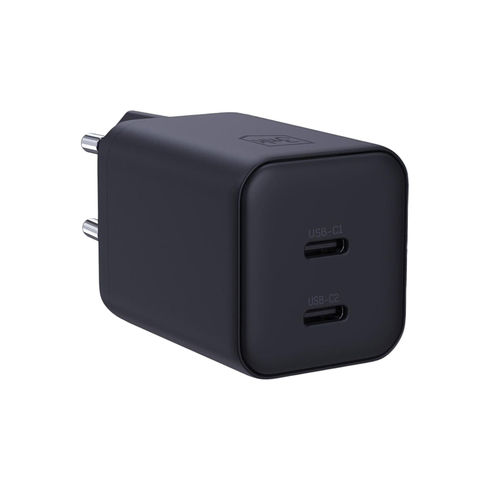 Caricatore da rete 3MK Hyper, 45W, 2 x USB-C, Nero
