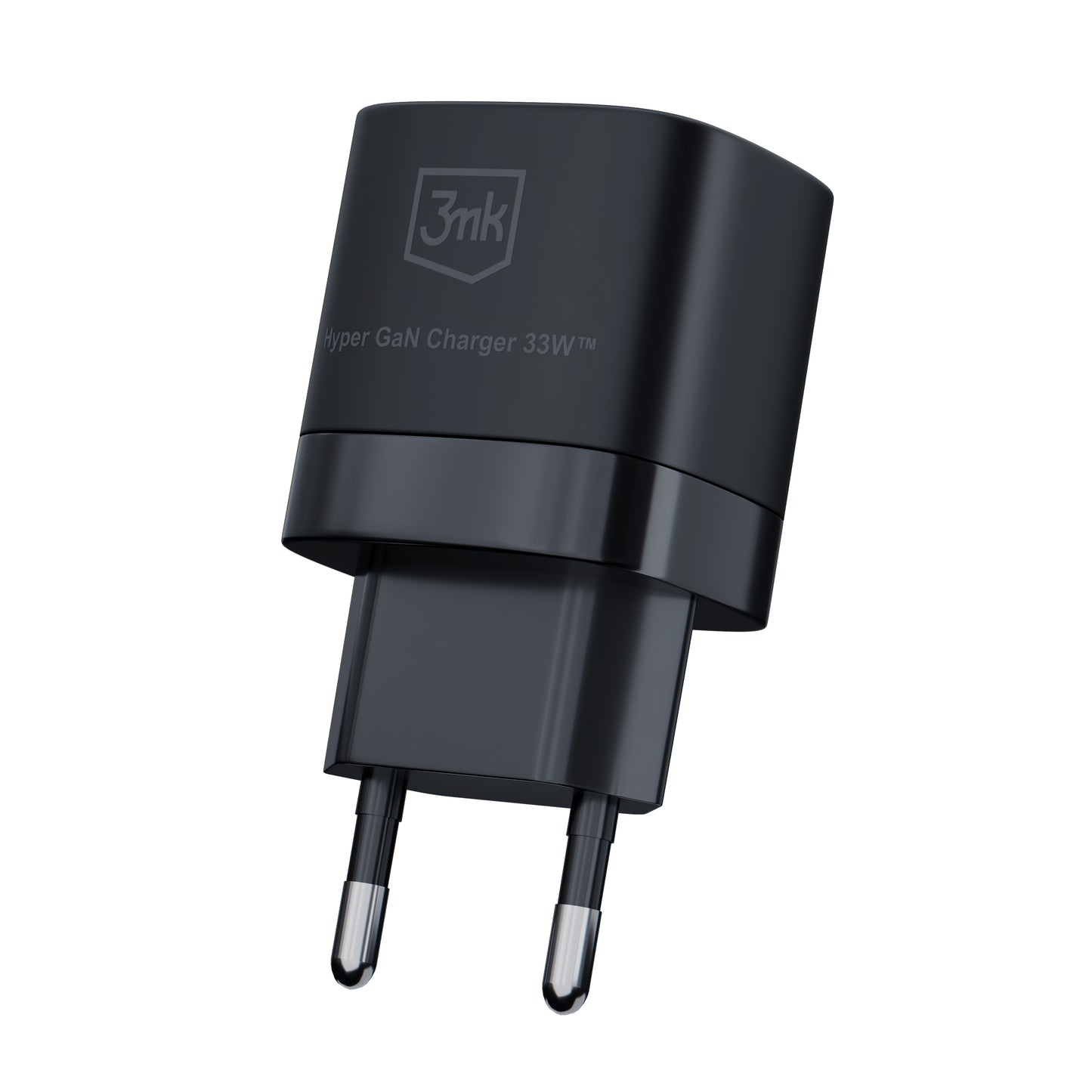 Caricatore di rete 3MK HyperCharger GaN, 33W, 3A, 1 x USB-A - 1 x USB-C, nero 