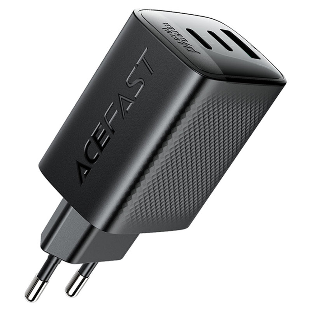 Acefast A108 Network Charger, 67W, 3A, 1 x USB-A - 2 x USB-C, Black